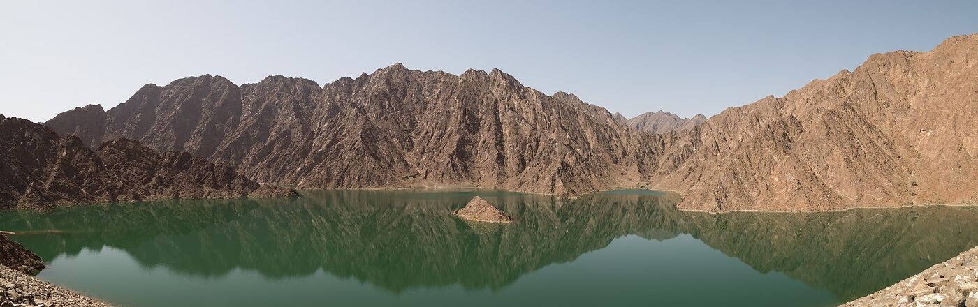 Hatta Dam, the landmark by the trail centre