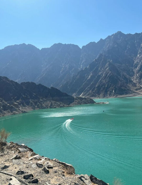 The Hajar mountains above Hatta, home of the MTB trails