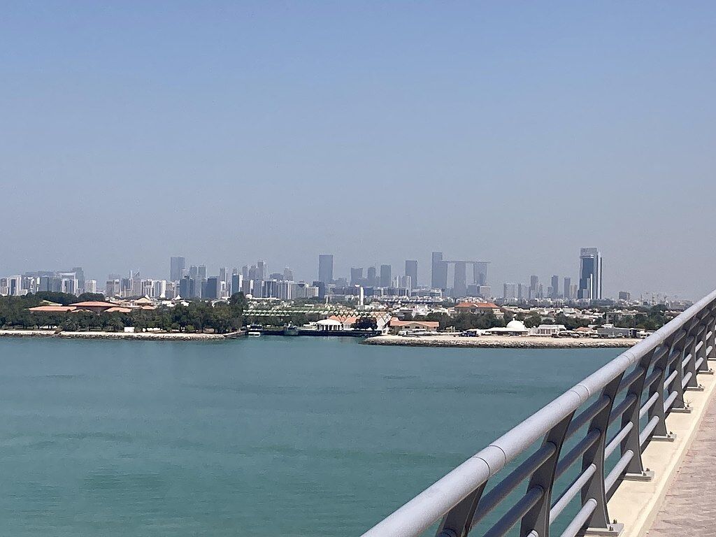 View from the Hudayriat bridge crossing