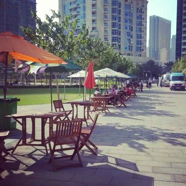 Park-edge promenade at Jumeirah Lakes Towers